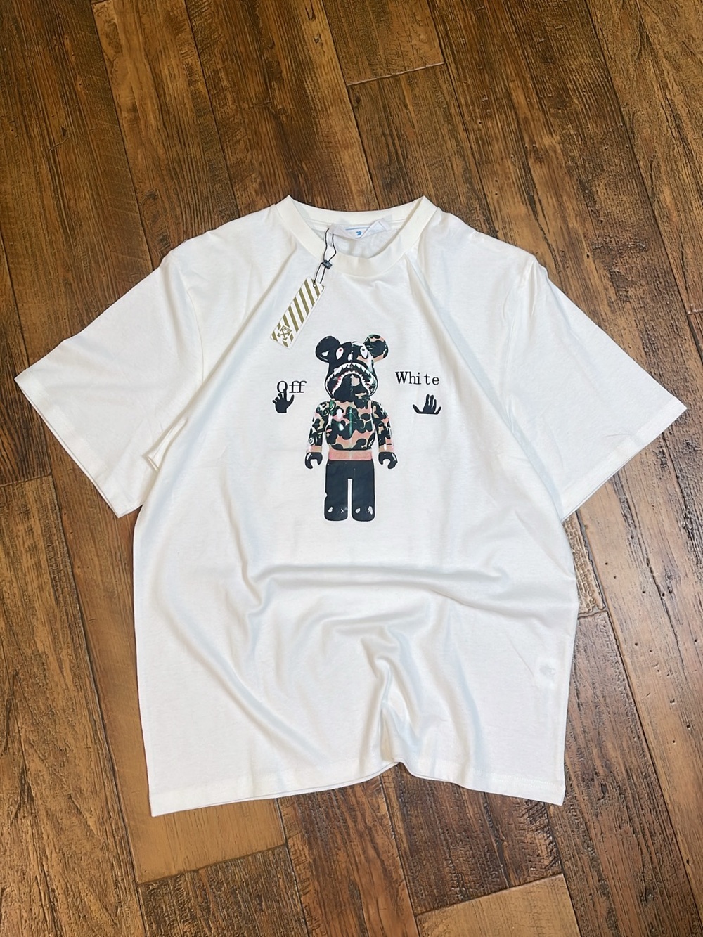 Off-White Inspired Oversized Graphic T-Shirt